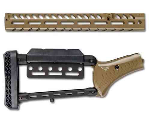 Améliore ton Marlin 1895 avec ce set de crosse en aluminium léger, ergonomique et ajustable, parfait pour une prise en main optimale et la compatibilité M-LOK.